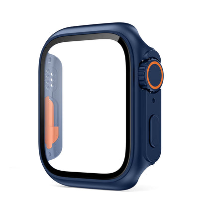 Glass+Case for Apple Watch 44Mm 45Mm 41Mm 40Mm 42Mm 38Mm Screen Protector Cover Change Ultra Bumper Iwatch Series 9 8 7 SE 6 5