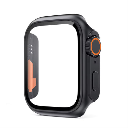 Glass+Case for Apple Watch 44Mm 45Mm 41Mm 40Mm 42Mm 38Mm Screen Protector Cover Change Ultra Bumper Iwatch Series 9 8 7 SE 6 5