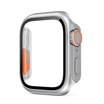 Glass+Case for Apple Watch 44Mm 45Mm 41Mm 40Mm 42Mm 38Mm Screen Protector Cover Change Ultra Bumper Iwatch Series 9 8 7 SE 6 5