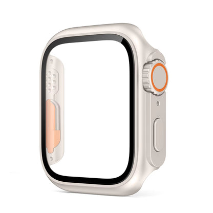 Glass+Case for Apple Watch 44Mm 45Mm 41Mm 40Mm 42Mm 38Mm Screen Protector Cover Change Ultra Bumper Iwatch Series 9 8 7 SE 6 5